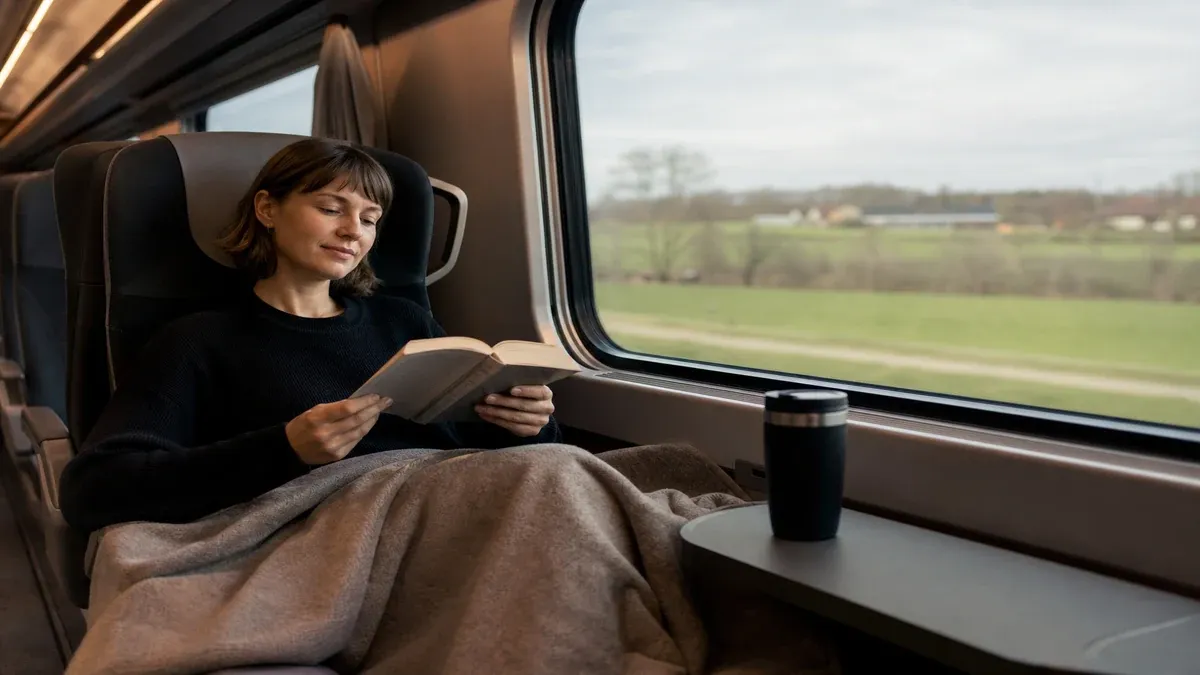 Passenger Tips scenic rail guide illustration